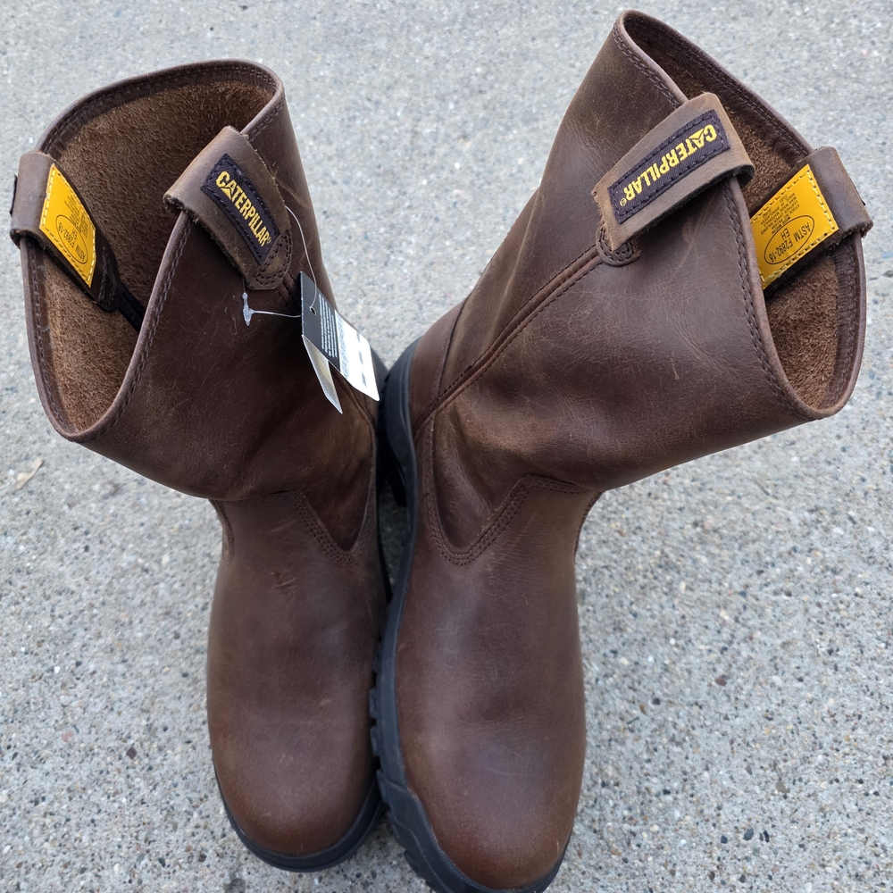 Caterpillar Men's Brown Leather  Size 11 Boots - Picture 13 of 14